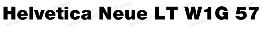 Helvetica Neue LT W1G 57 Bold conde字体转换